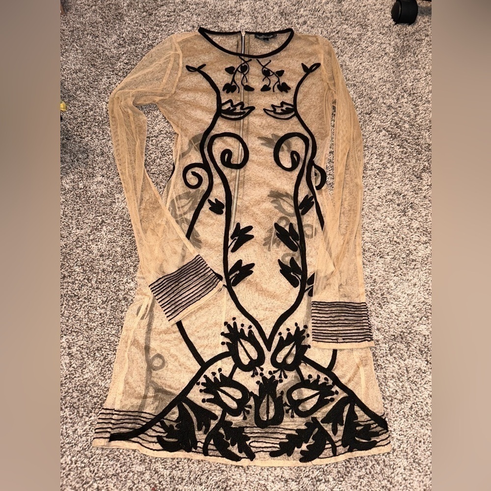 TOPSHOP Sheer Dress size 4